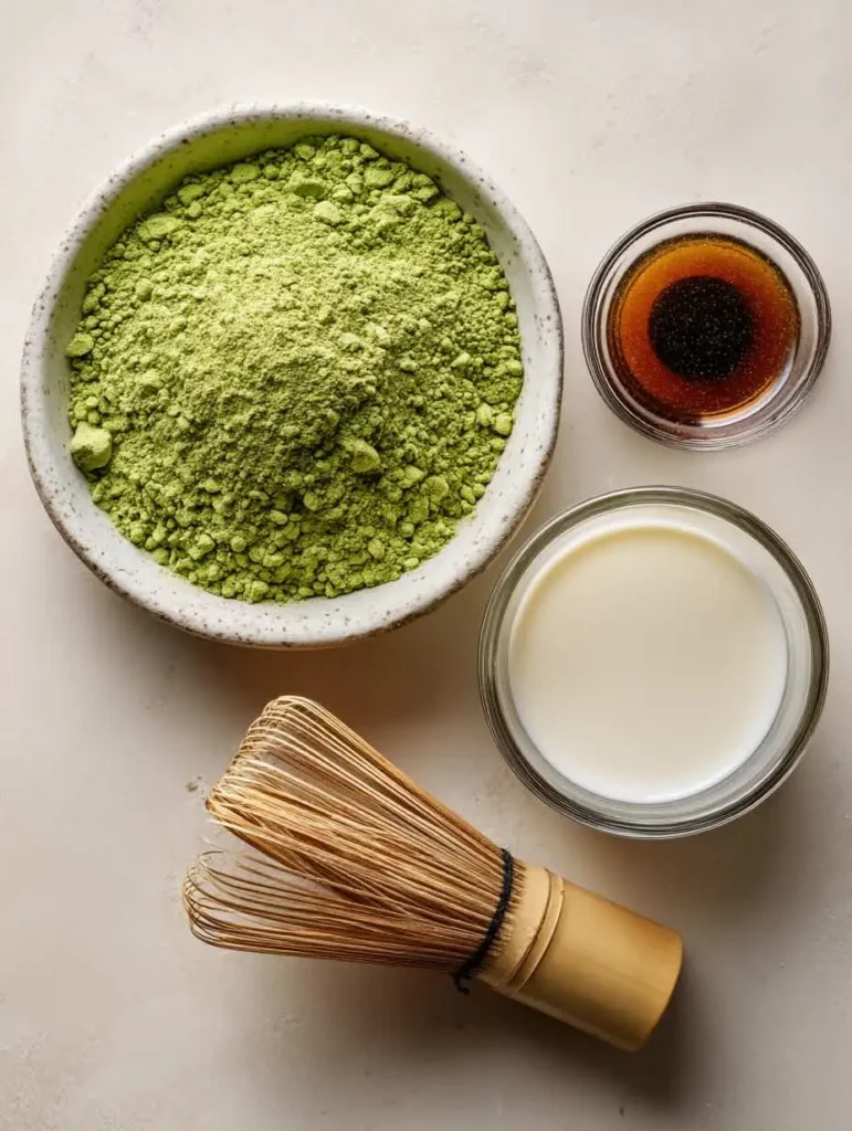Iced Matcha Latte Ingredients